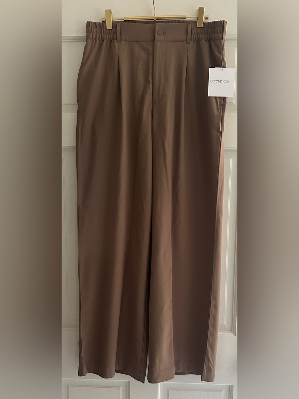 NWT! Beyond Yoga Status Wide Leg Trouser 31” Size L